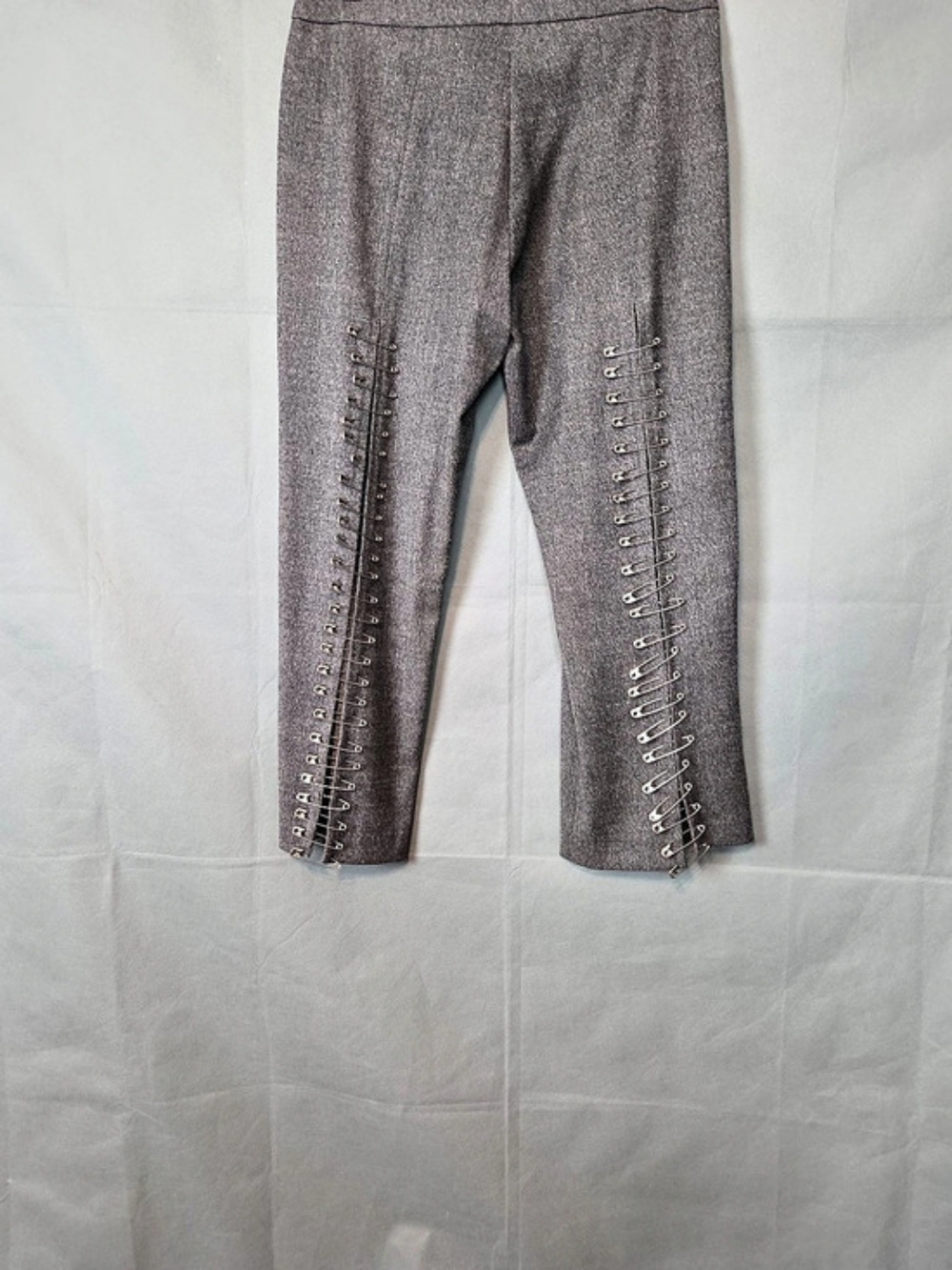 Vintage Stretch Gray Wool Pin-Up Trousers--Like New